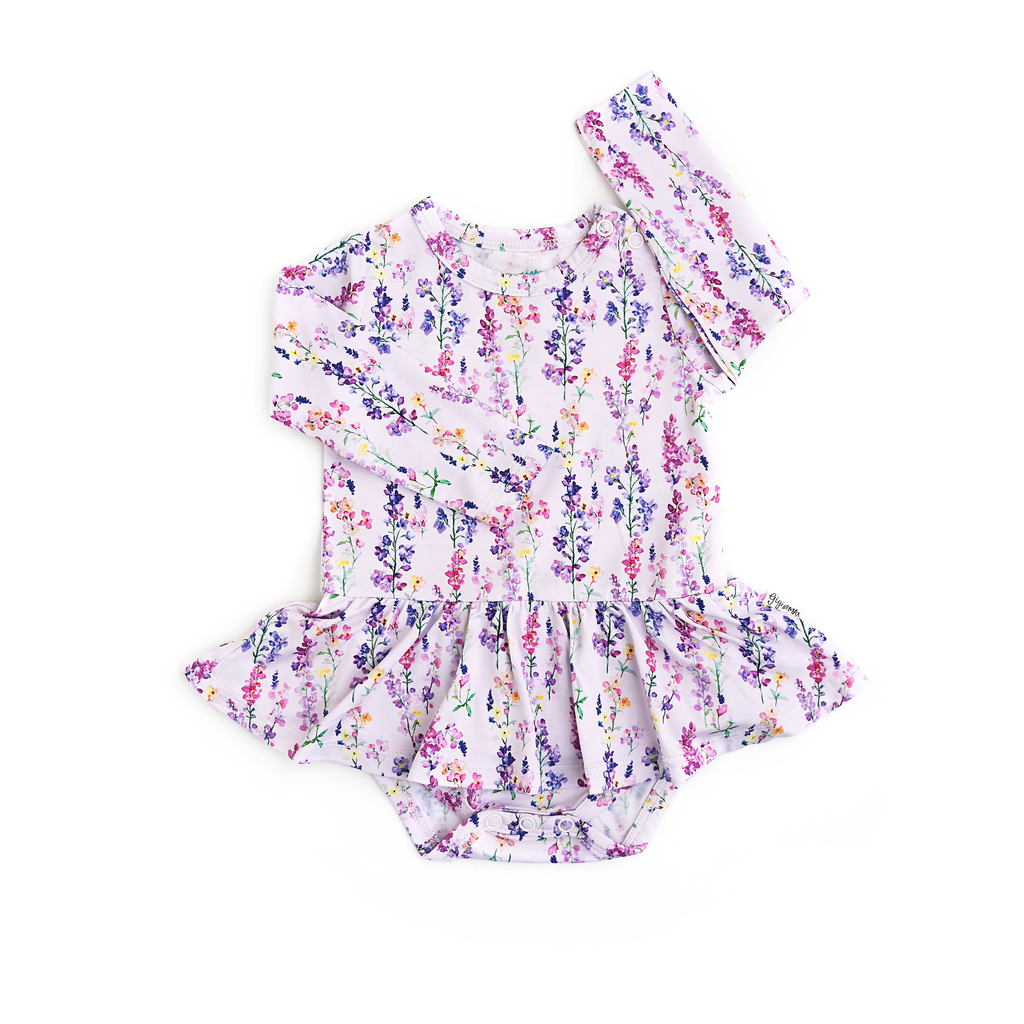 Avani TUTU Bamboo Floral Baby Clothing Dress Outfit: 12-18m