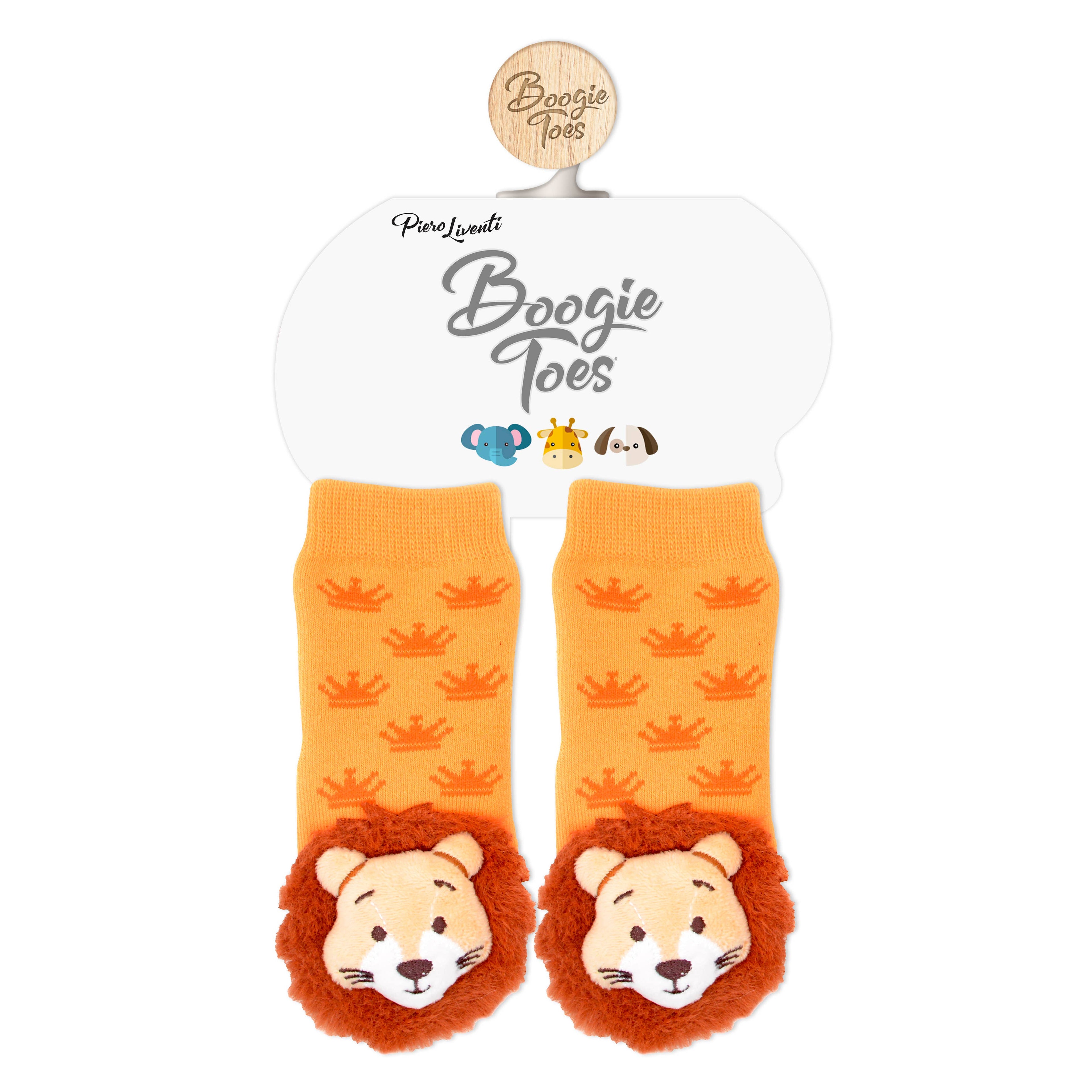 Lion Boogie Toes Rattle Socks: 0 - 1 Y