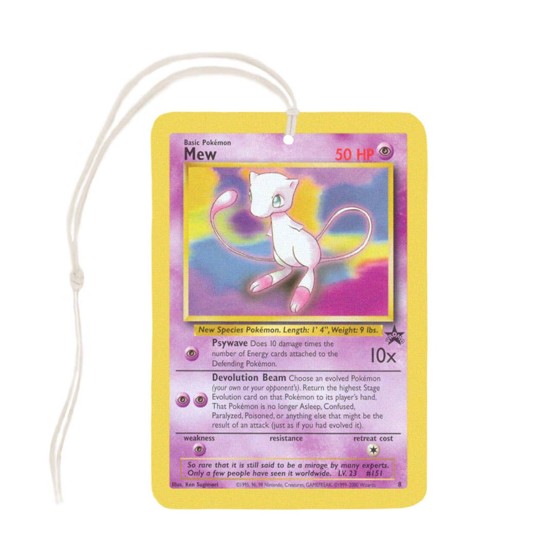Mew Pokemon Card Air Freshener