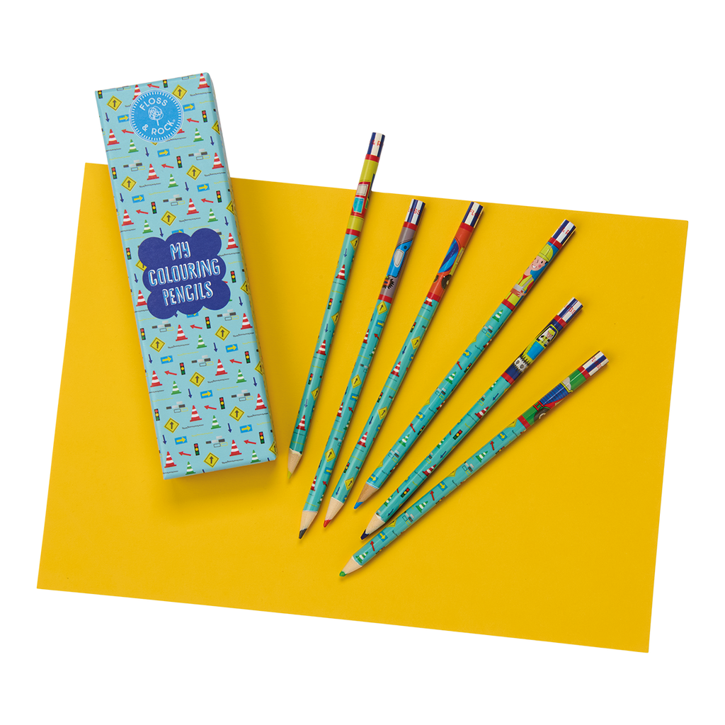 Construction My Pack of 6 Coloring Pencils Unsharpened