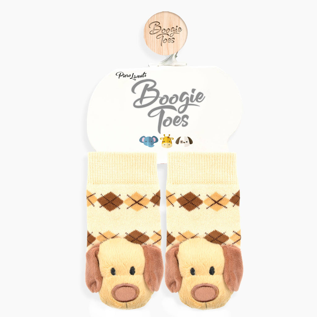 Brown Dog Boogie Toes Rattle Socks: 0 - 1 Y
