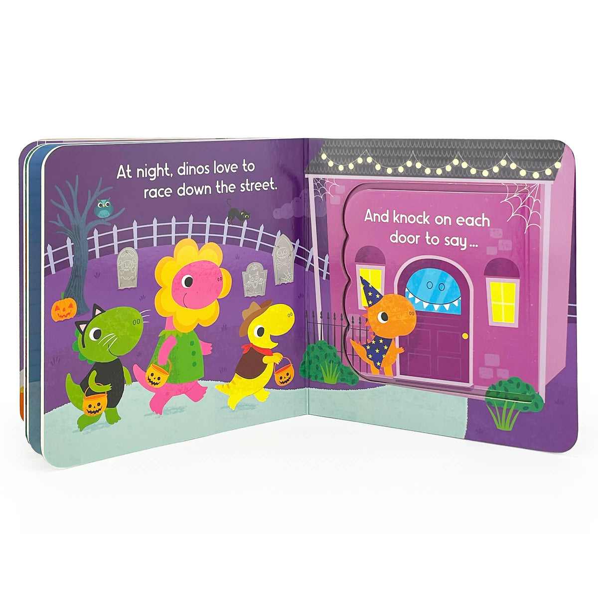 Dinos Love Halloween Lift-a-Flap Dinosaur Board Book