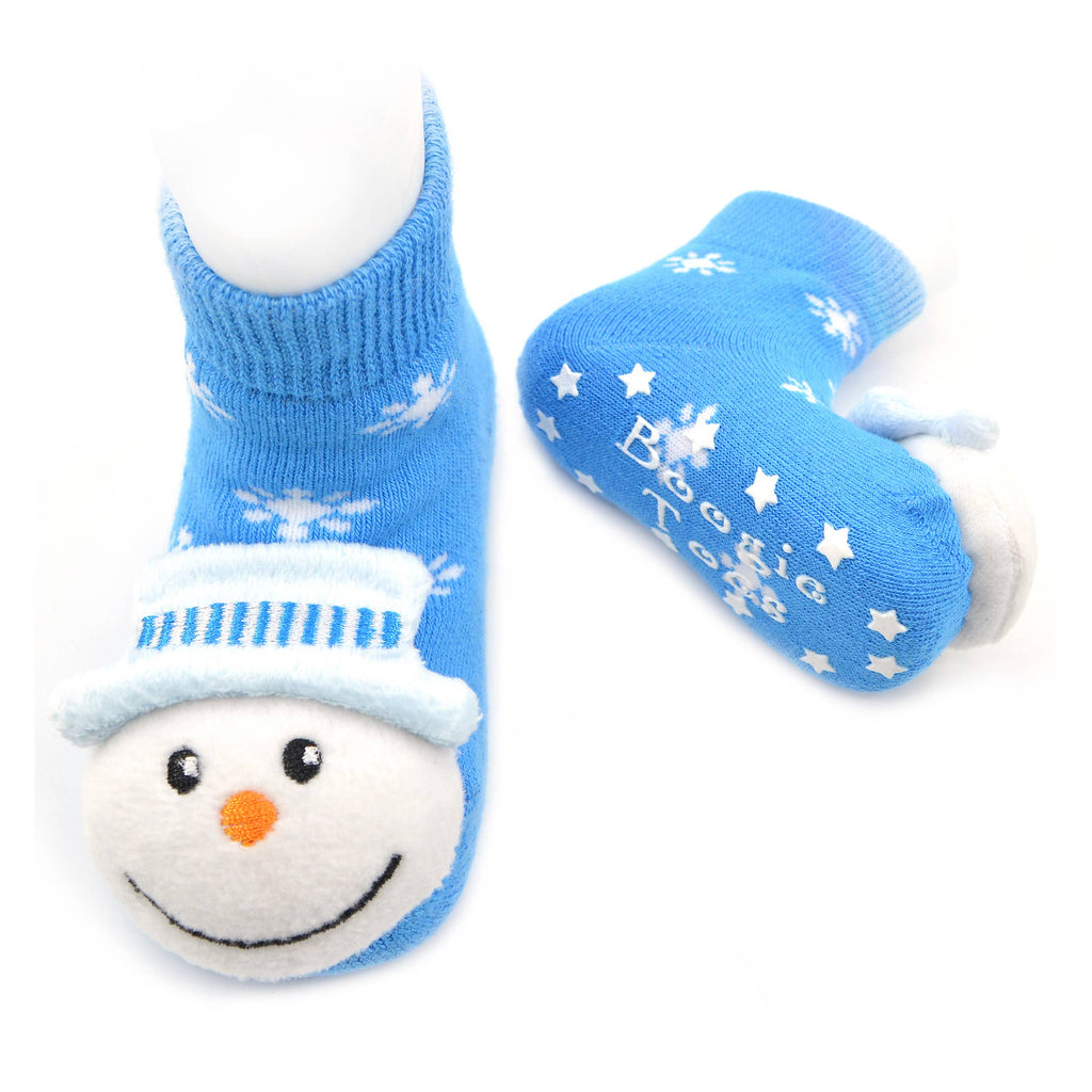 Snowman Christmas Boogie Toes Rattle Socks: 1 - 2 Y