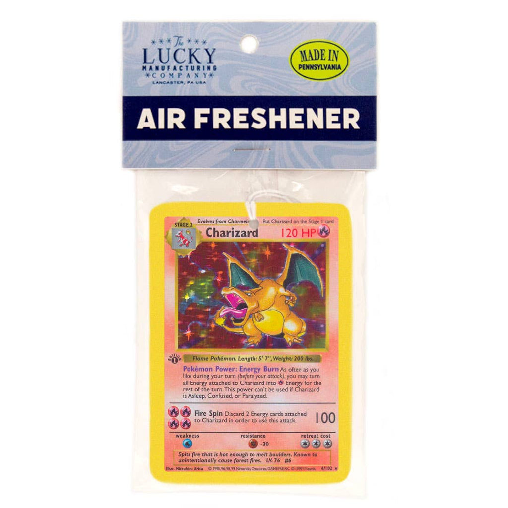 Charizard Pokemon Card Air Freshener