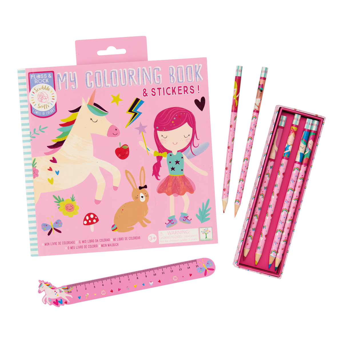 Rainbow Fairy My Pack of 6 Coloring Pencils Unsharpened