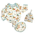 Beach Day Summer Bamboo Knotted Gown and Hat Newborn Gift Set
