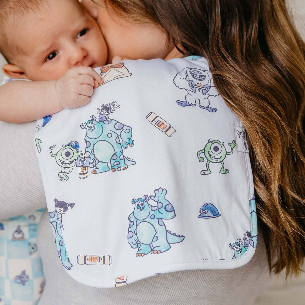 3 Pack Premium Burp Cloths - Monsters, Inc. Medley