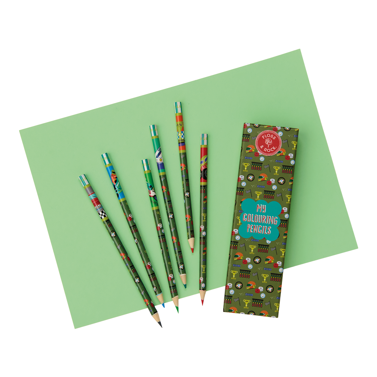 Cars My Pack of 6 Coloring Pencils Unsharpened