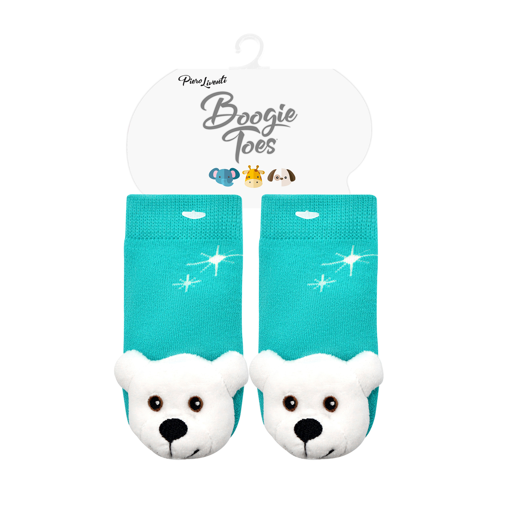 Polar Bear - Boogie Toes Rattle Socks: 0 - 1 Y