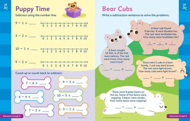 Brain Quest Math Workbook: 1st Grade: Trade Paperback