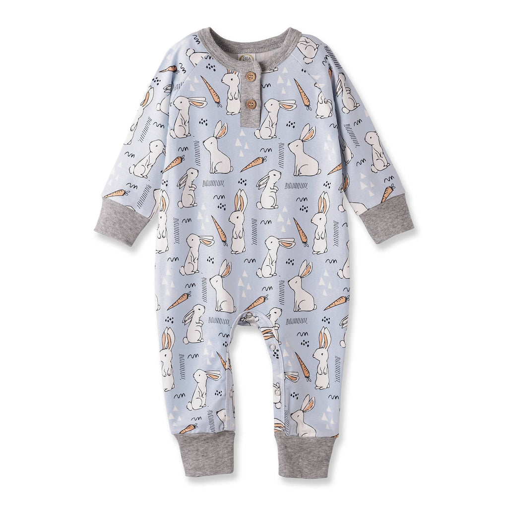 Cottontail Crew Bamboo Henley Easter Romper for Baby: 6-9M