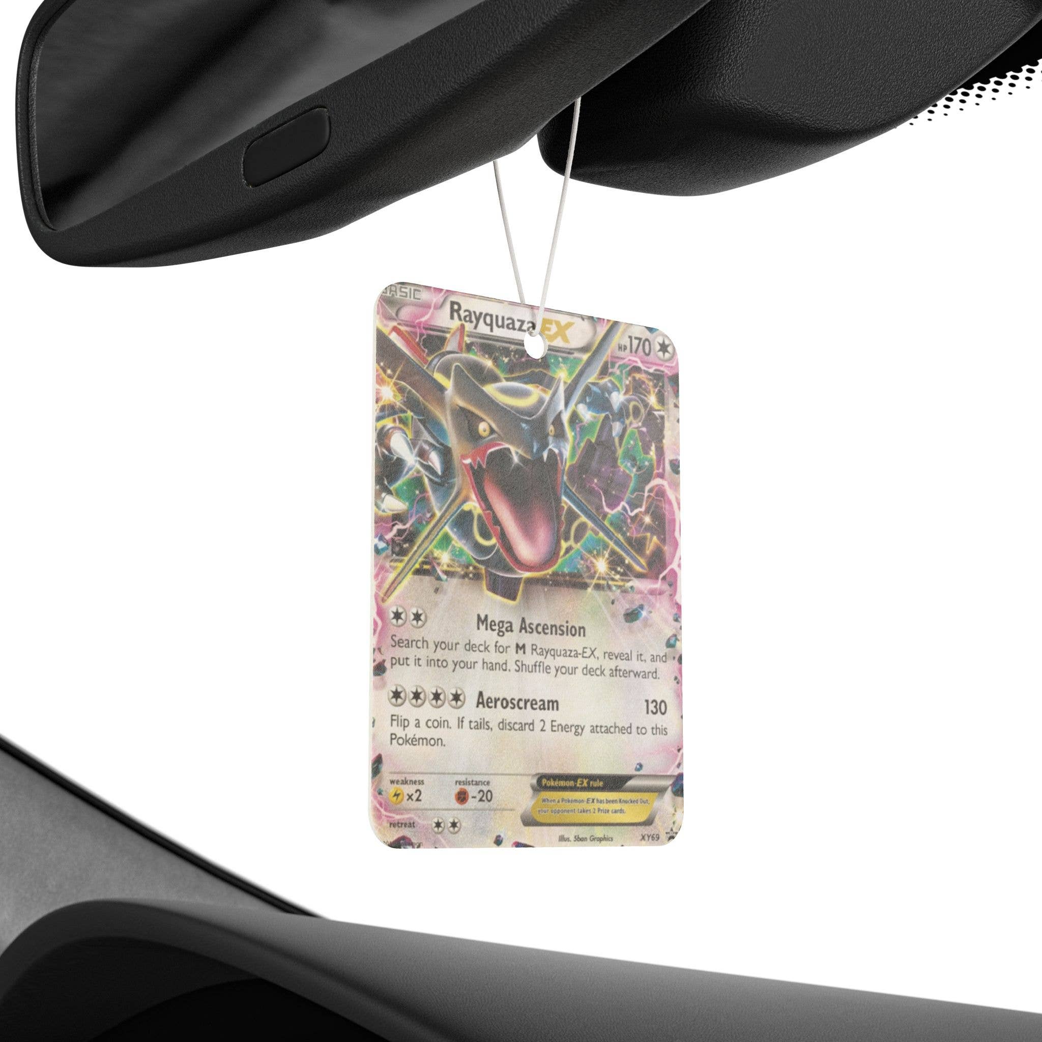 Rayquaza Car Freshener- Black Ice Scent 