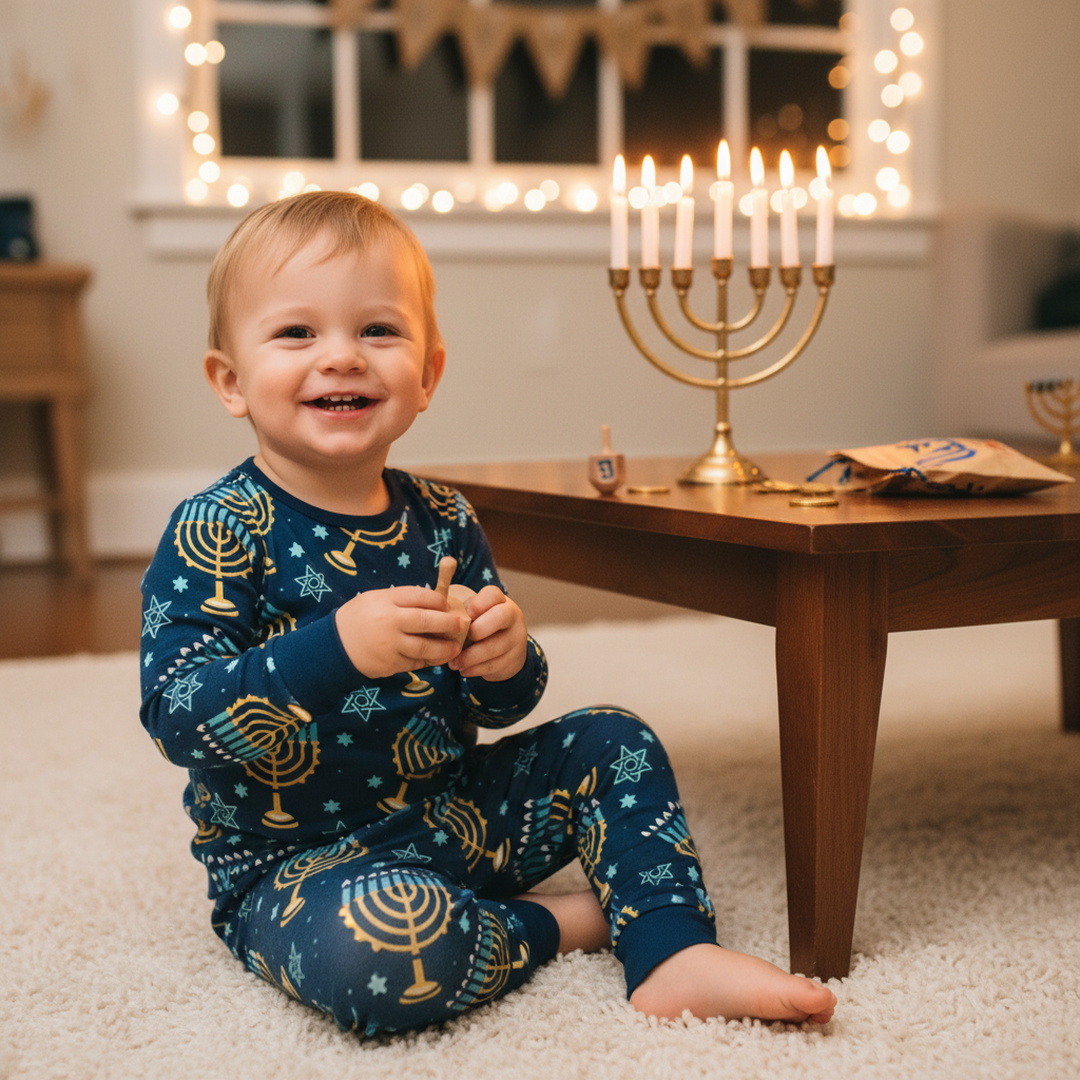 Aura Of The Menorah Big Kid Pajama: Ora Of The Menorah / Neutral / 2 Years