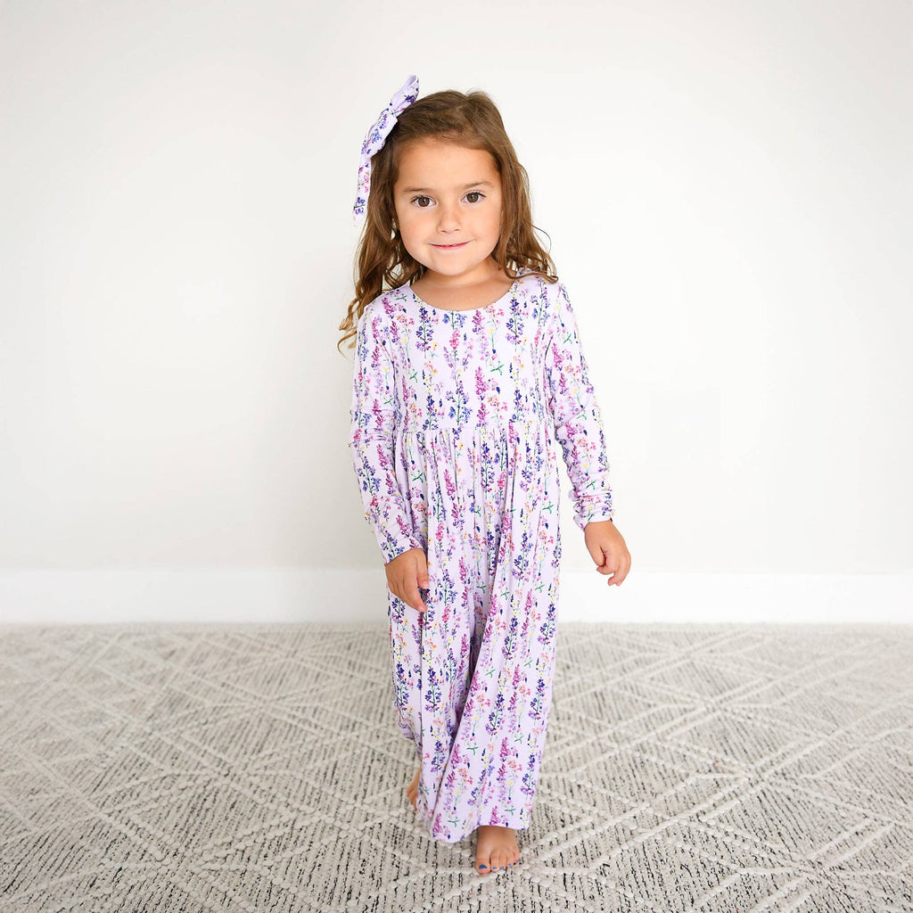 Avani WIDE LEG ROMPER Bamboo Floral Kids Clothing Outfit: 2t/3t