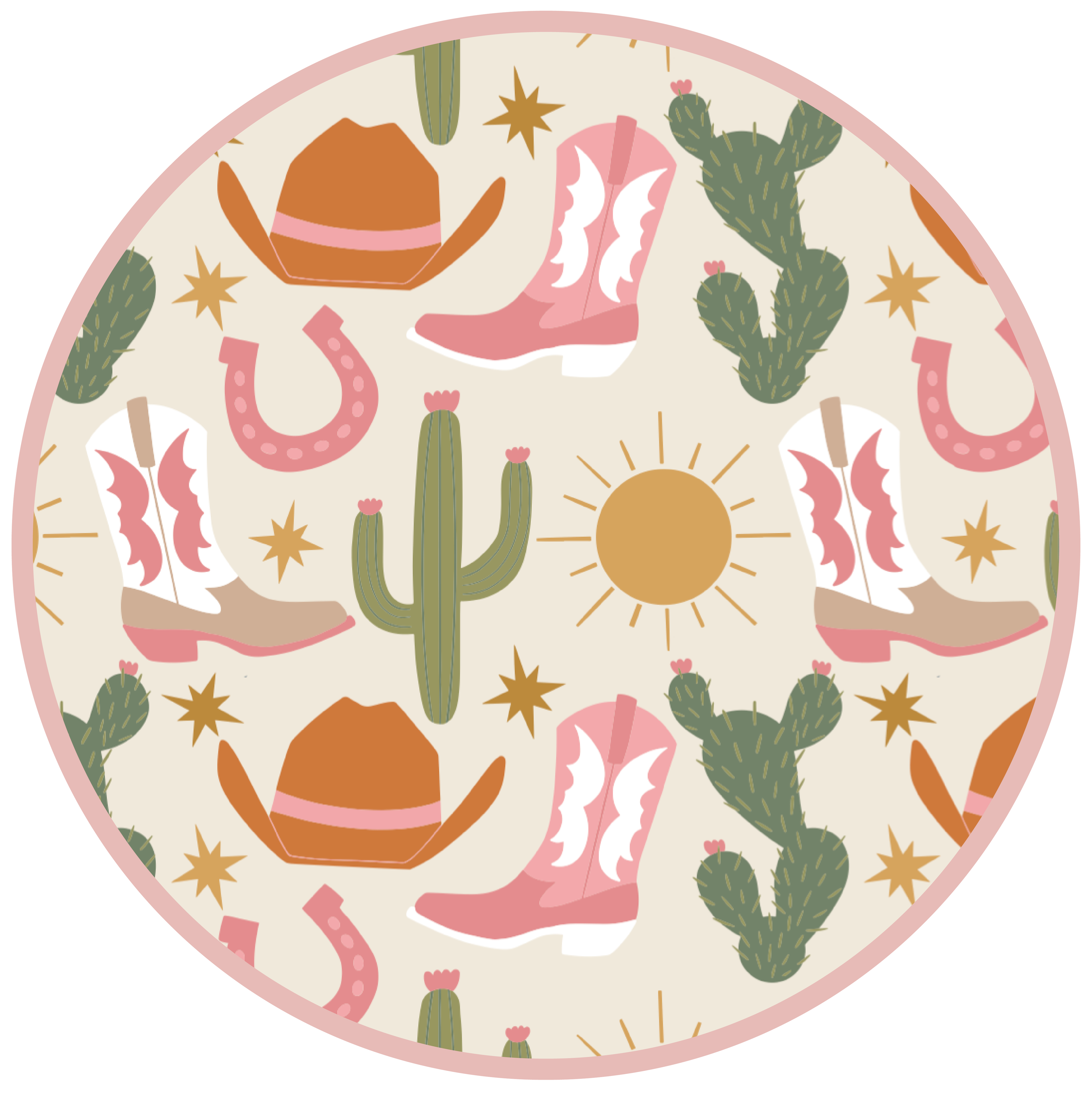 Hey Y'all Western Bamboo Convertible Baby Pajamas: Pink/Multi / 18-24M