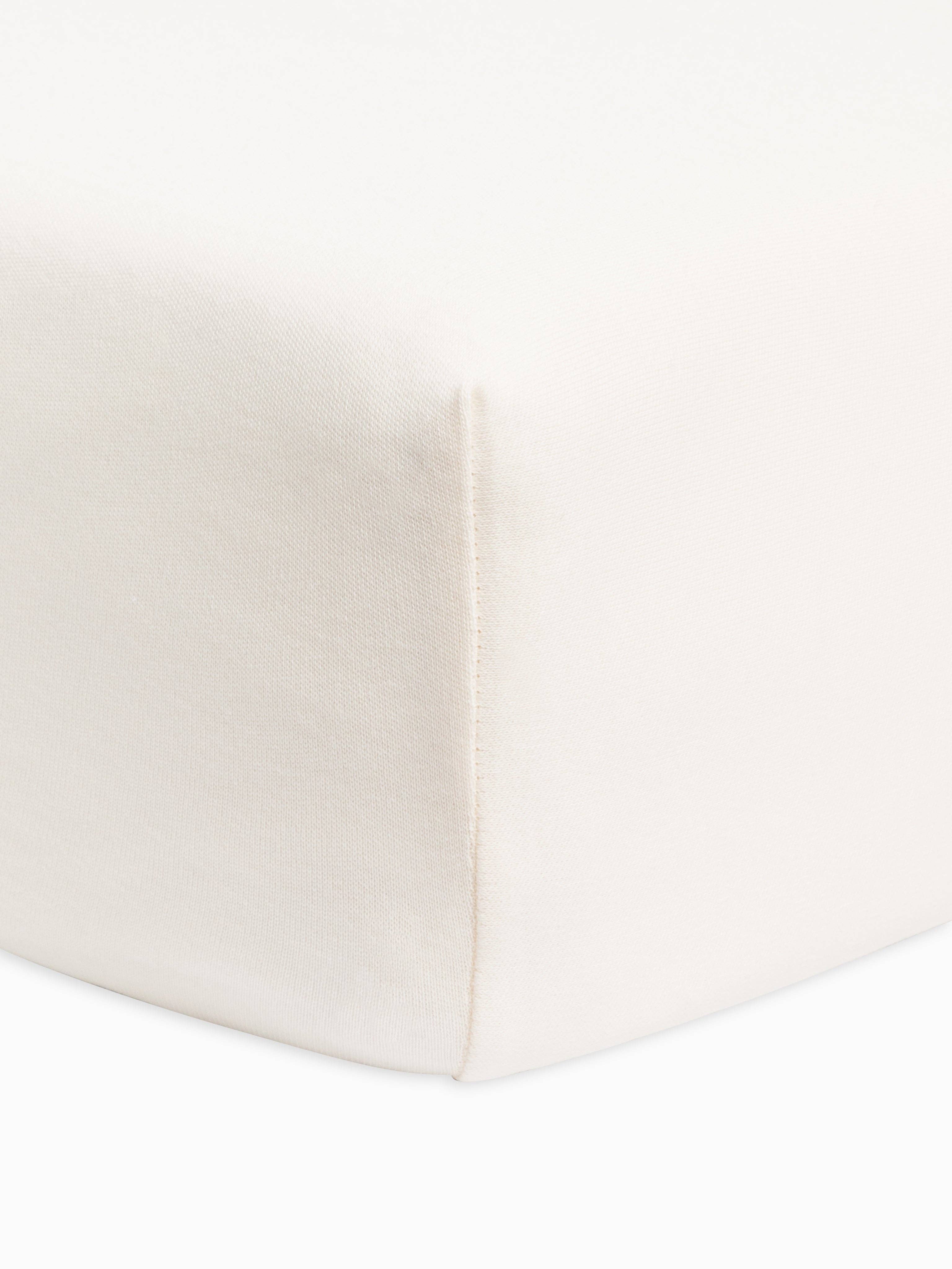 Fitted Crib Sheet: White