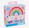 Rainbow Pom Pom Art