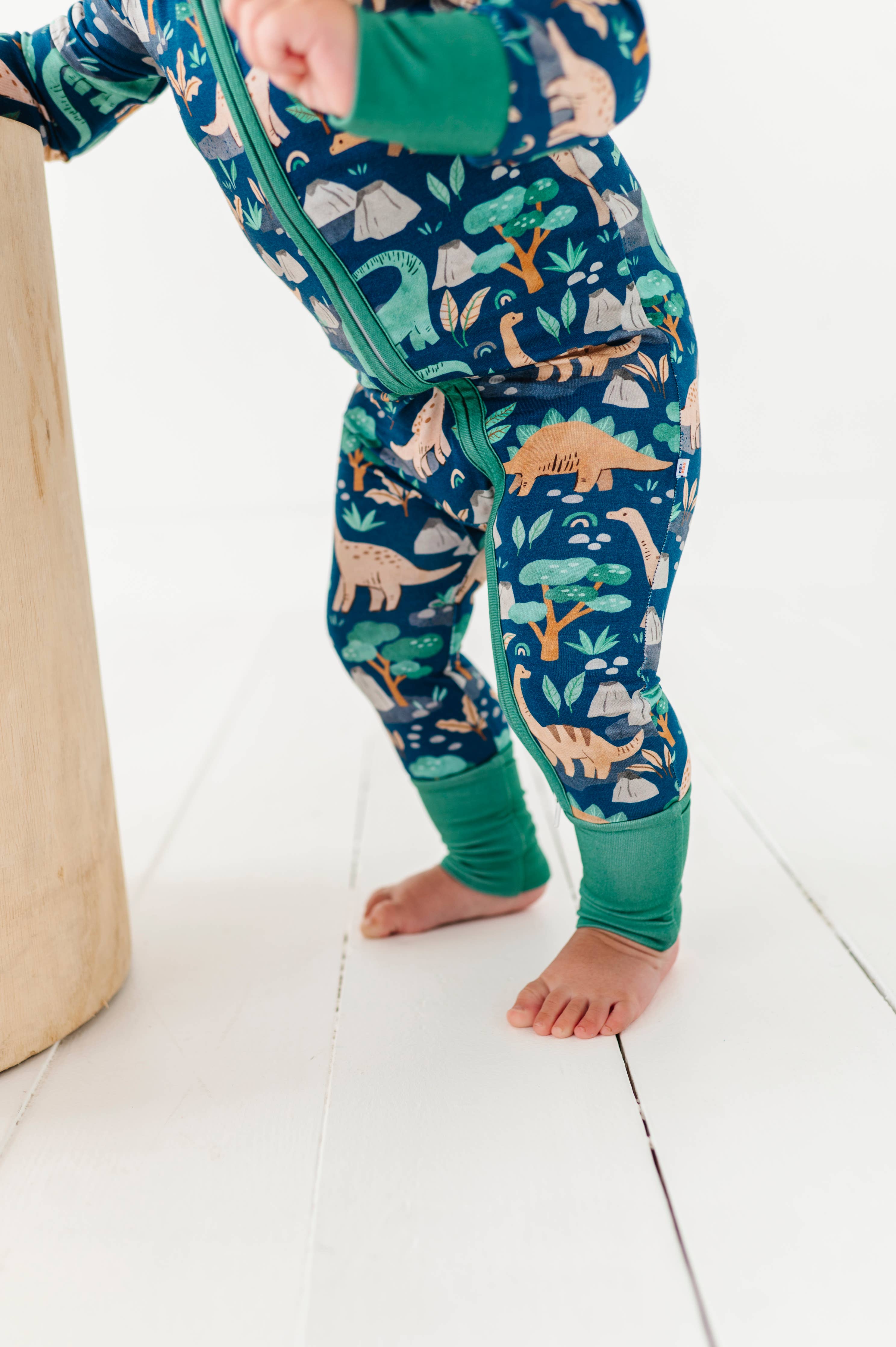 Baby Bamboo Pajamas - Bamboo Sleeper - Arlo Dinosaur: 3-6m