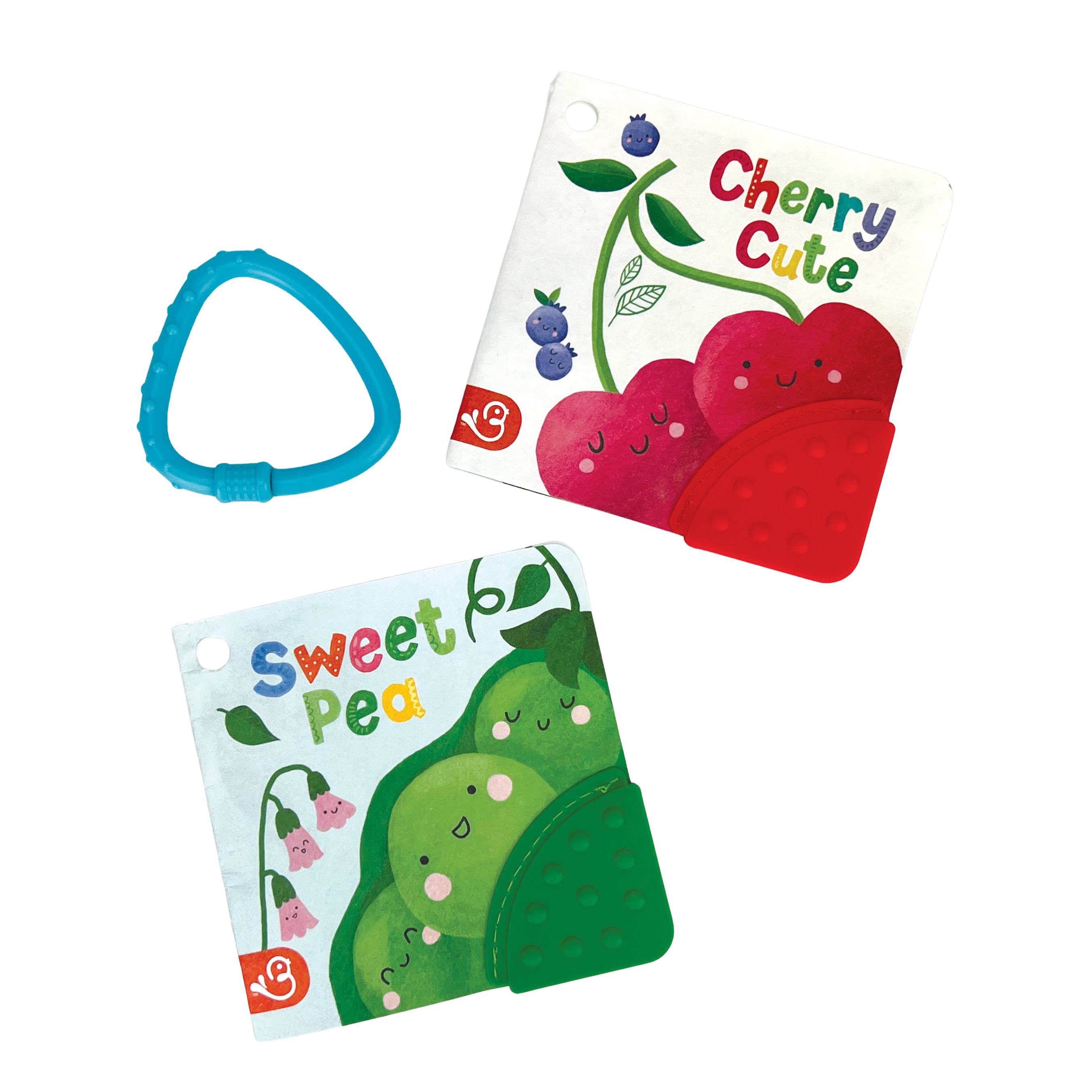 Cherry Cute / Sweet Pea 2-Pack Tuffy Set (Corner Teether)