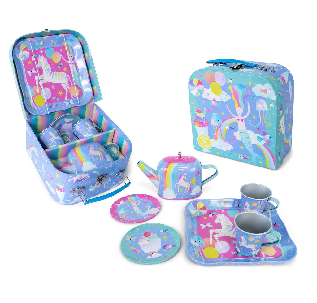 Fantasy 7pc Tin Tea Set
