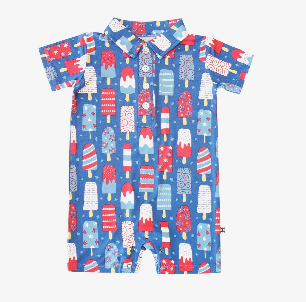 Popsicle Polo Romper - 12-18M