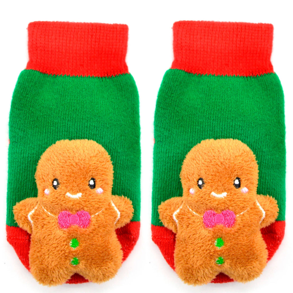 Gingerbread Christmas Boogie Toes Rattle Socks: 0 - 1 Y