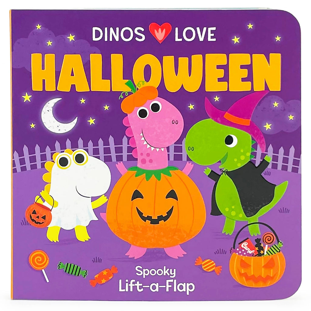 Dinos Love Halloween Lift-a-Flap Dinosaur Board Book