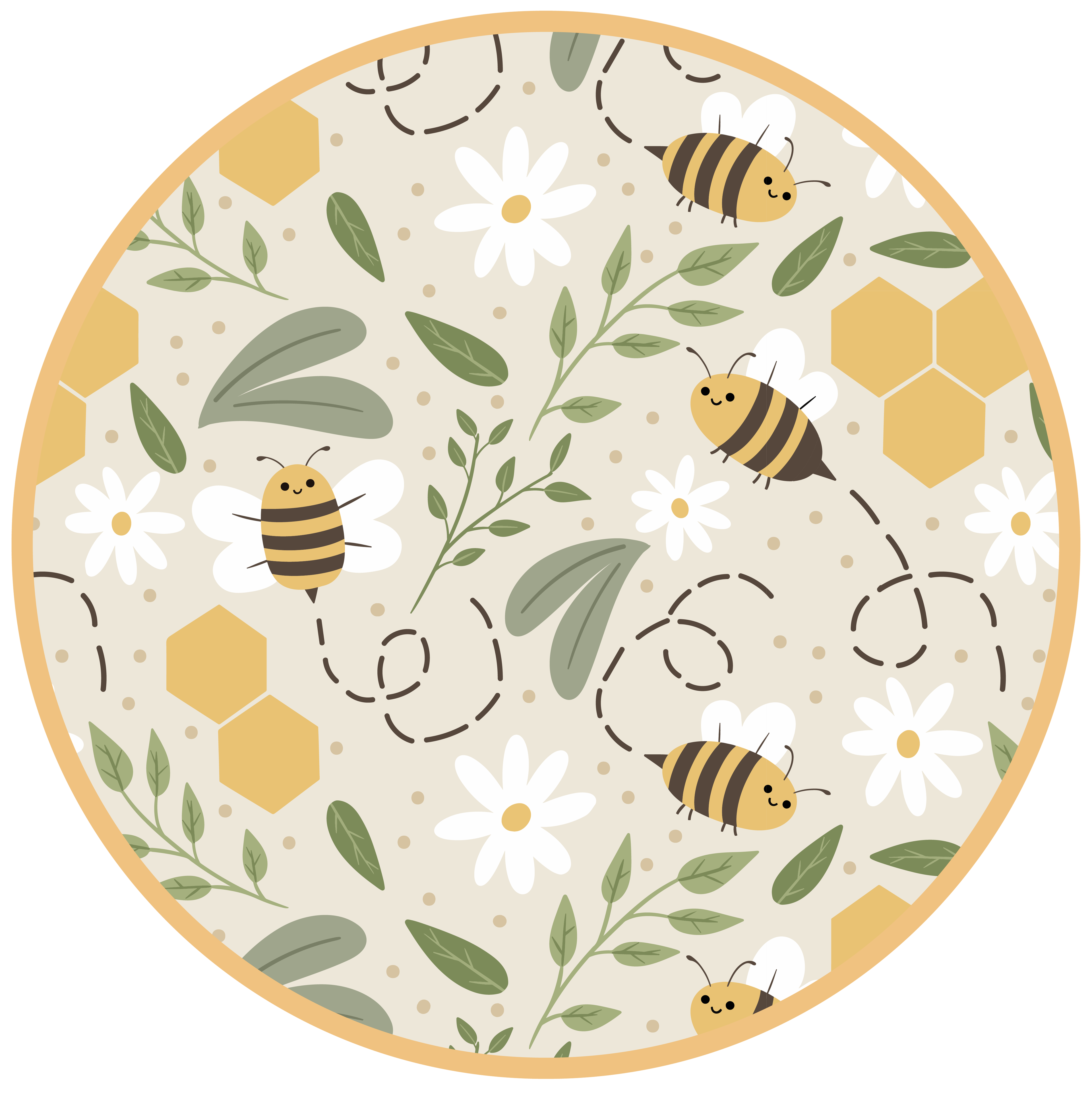 Happy Honey Bees Bamboo Convertible Baby Pajamas: Yellow/Multi / 12-18M