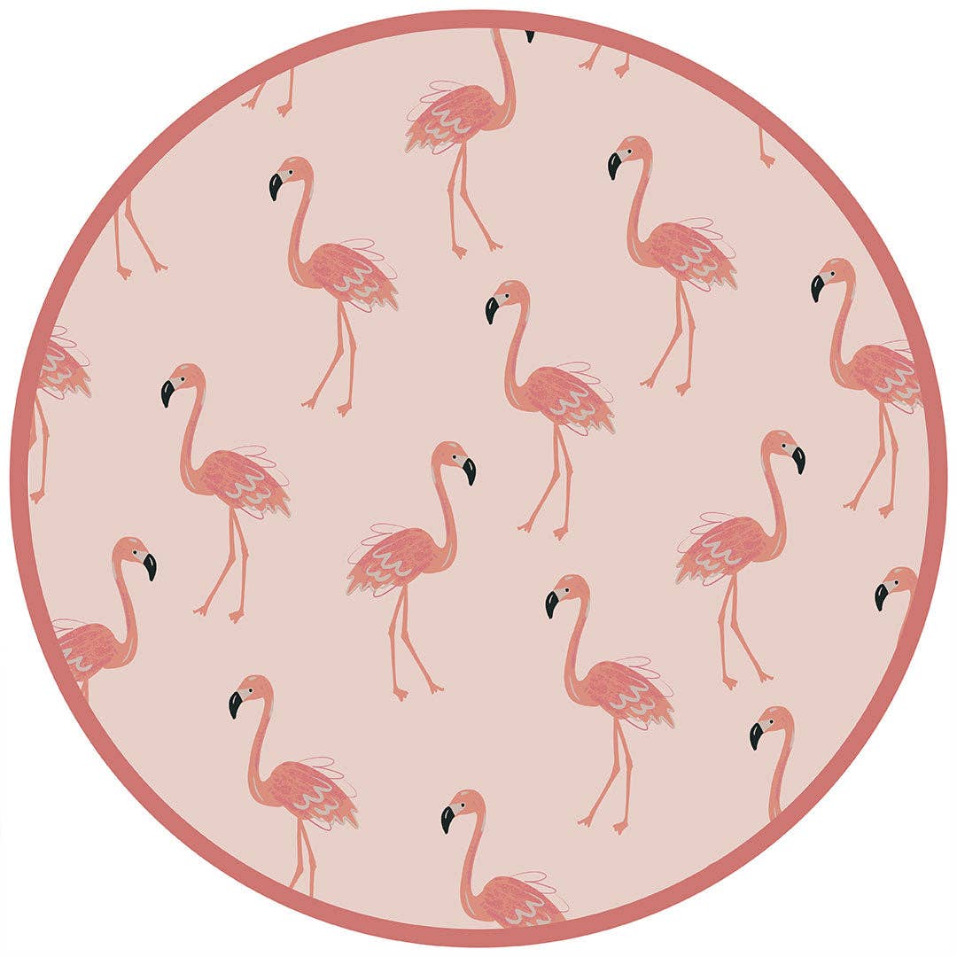Fancy Flamingos Pink Bamboo Baby Pajamas Convertible Sleeper: 18-24M