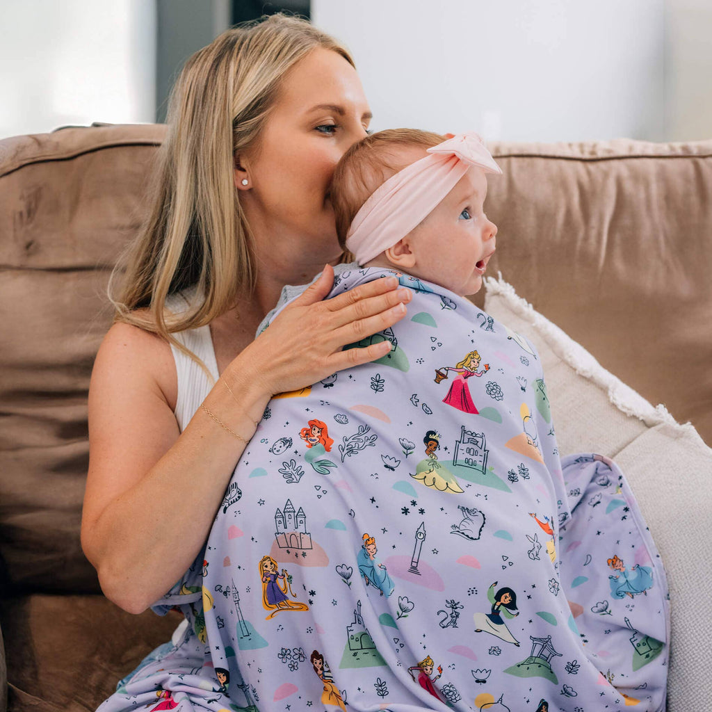 Disney Princess Party Swaddle Receiving Baby Blanket