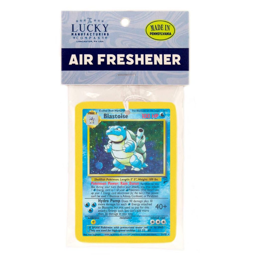 Blastoise Pokemon Card Air Freshener