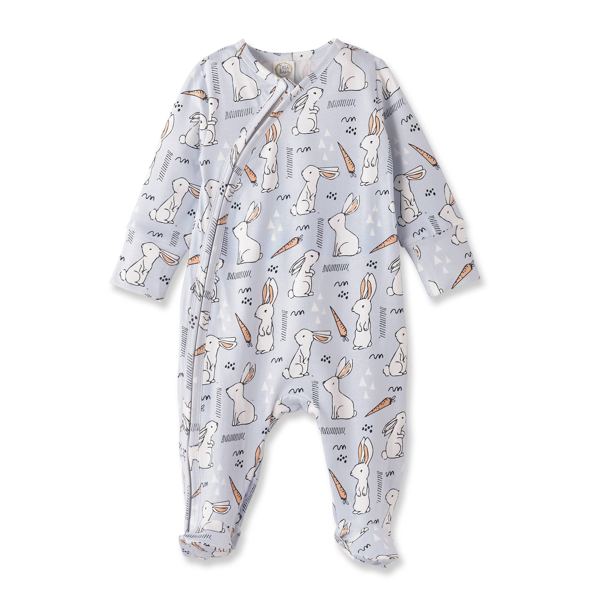Cottontail Crew Soft Bamboo Easter Zipper Romper for Baby: 6-9M