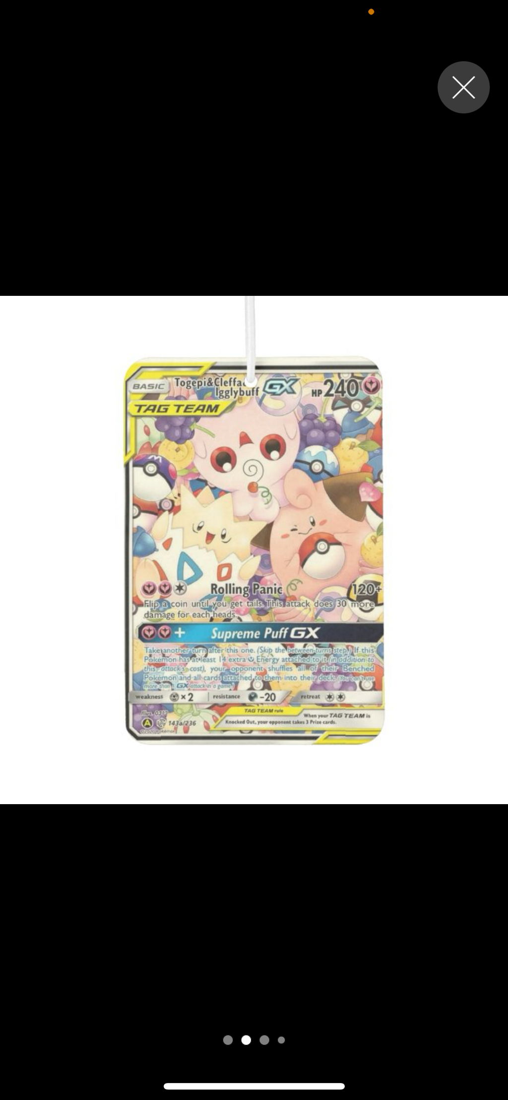 Poke Tag Team Car Freshener-Cherry Scent 