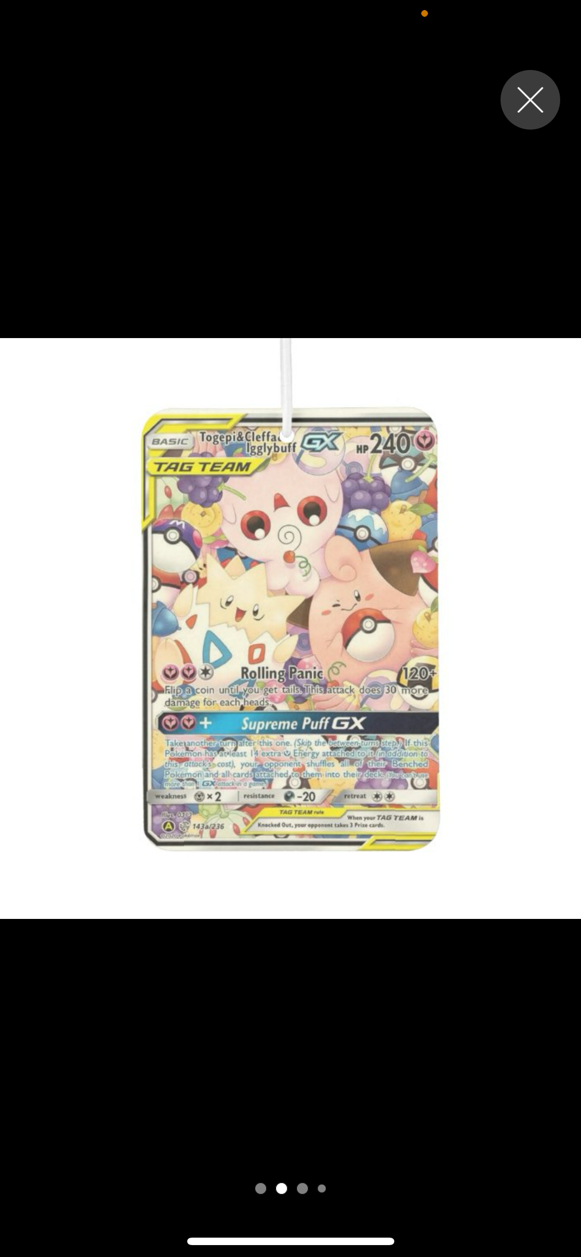 Poke Tag Team Car Freshener-Cherry Scent 
