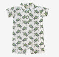 Sea Turtle Polo Romper - 0-3M