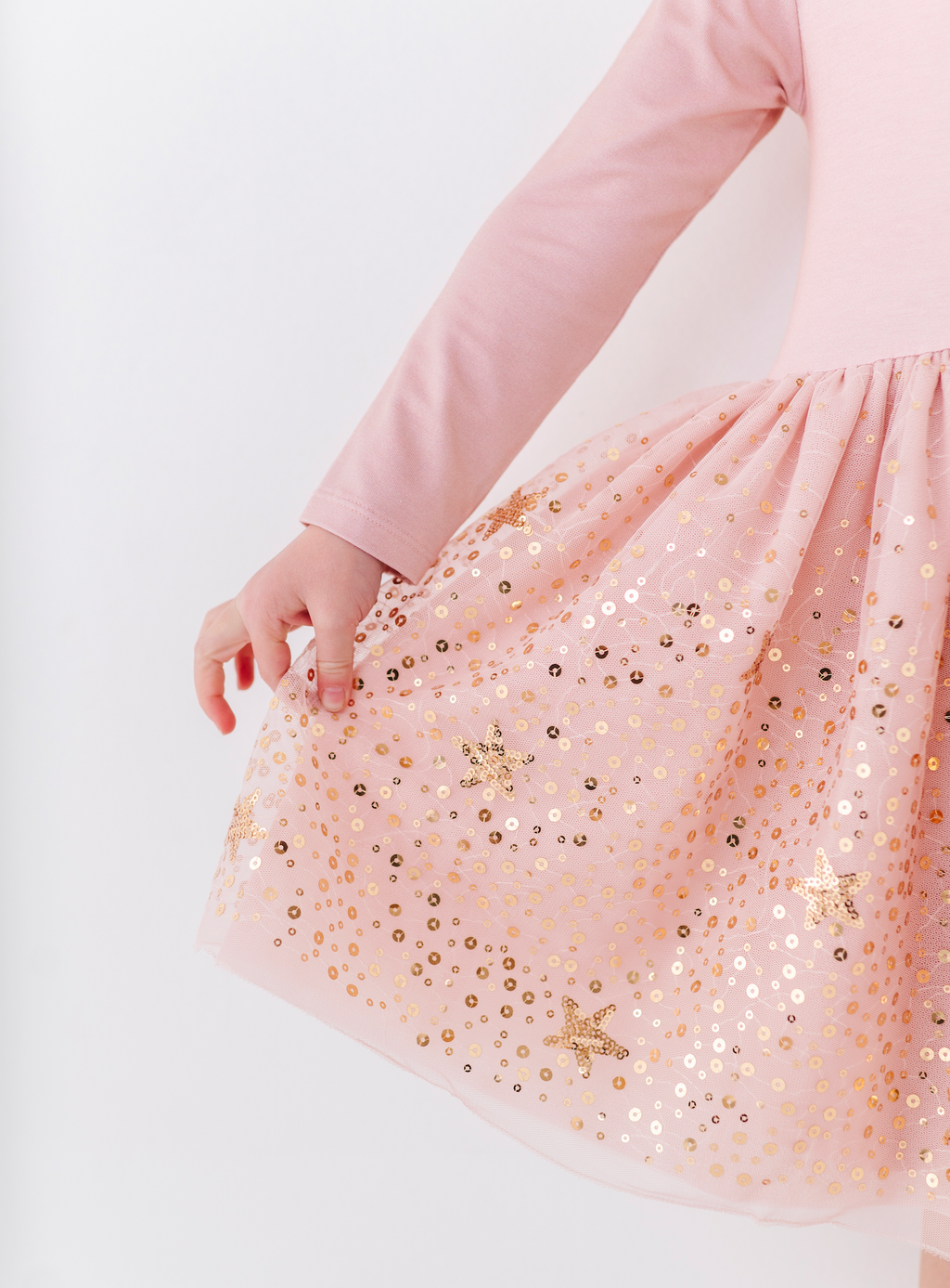 Kids Star Dress - Girls Tulle Twinkle Holiday Dress - Stella: 3