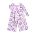 Avani WIDE LEG ROMPER Bamboo Floral Kids Clothing Outfit: 12-18m