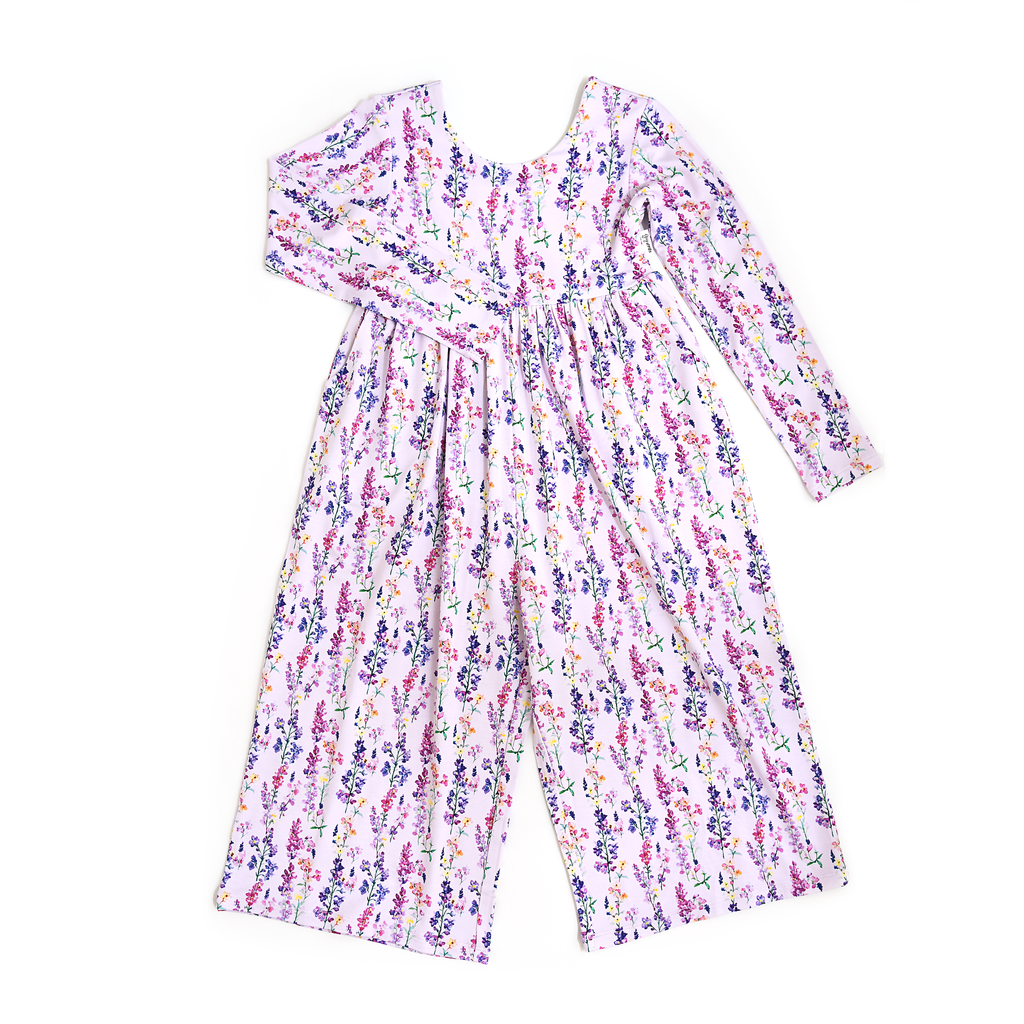Avani WIDE LEG ROMPER Bamboo Floral Kids Clothing Outfit: 4/5
