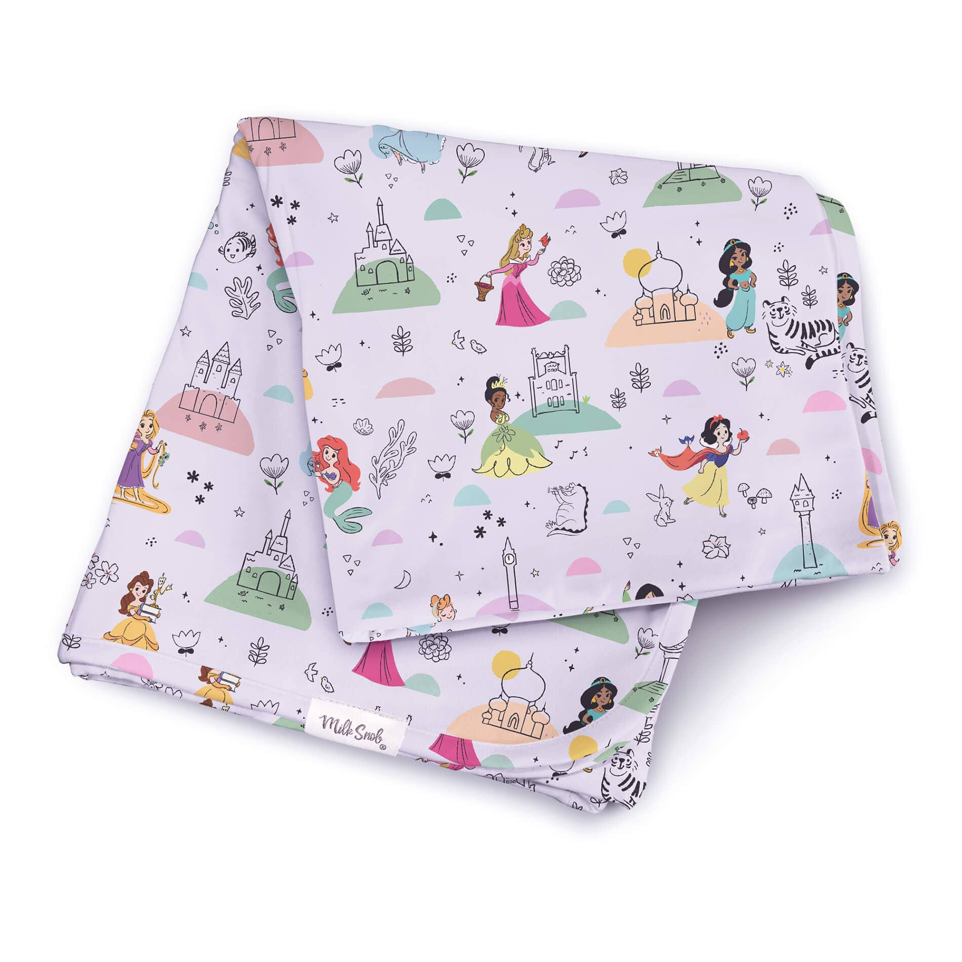 Disney Princess Party Swaddle Receiving Baby Blanket