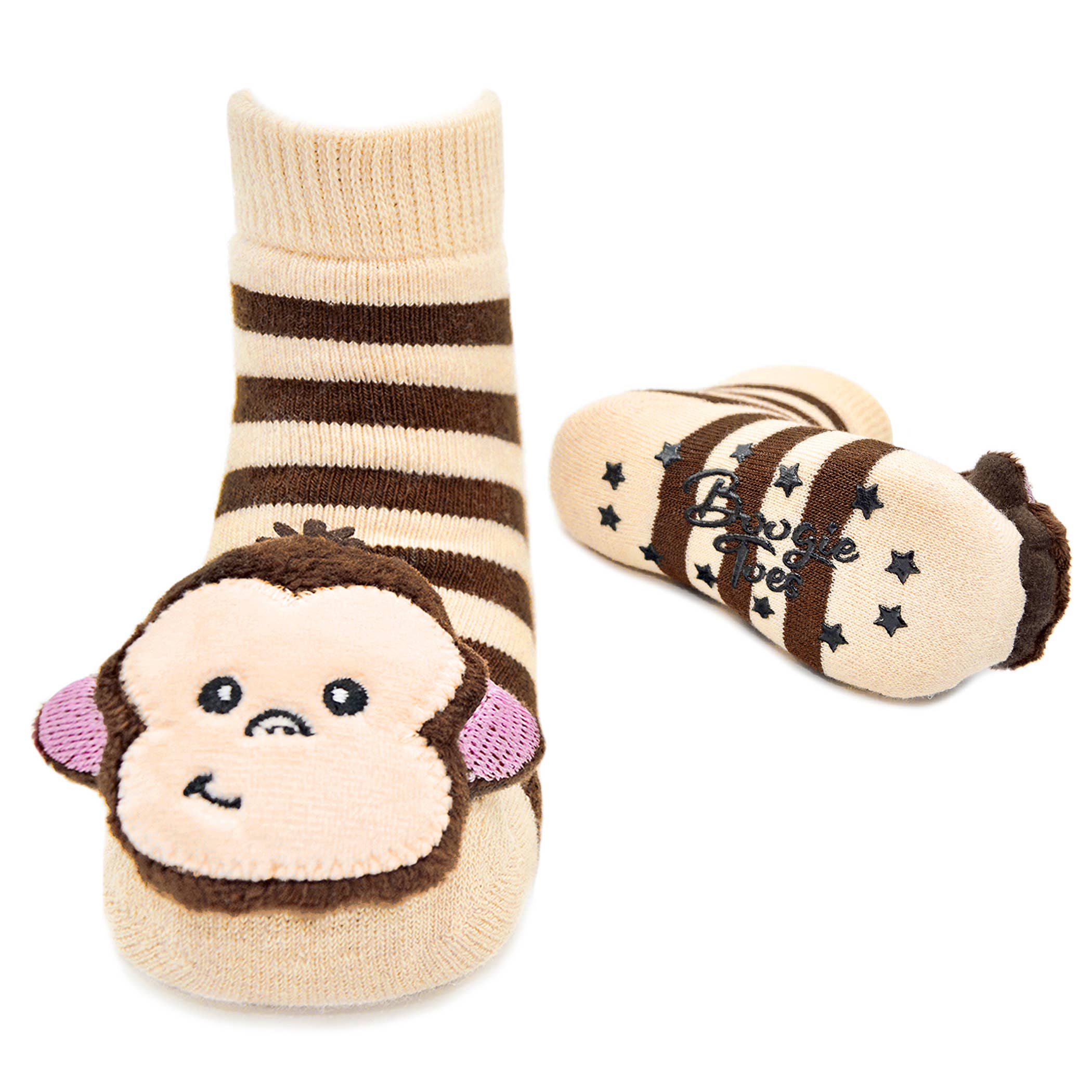 Monkey Boy Boogie Toes Rattle Socks: 0 - 1 Y