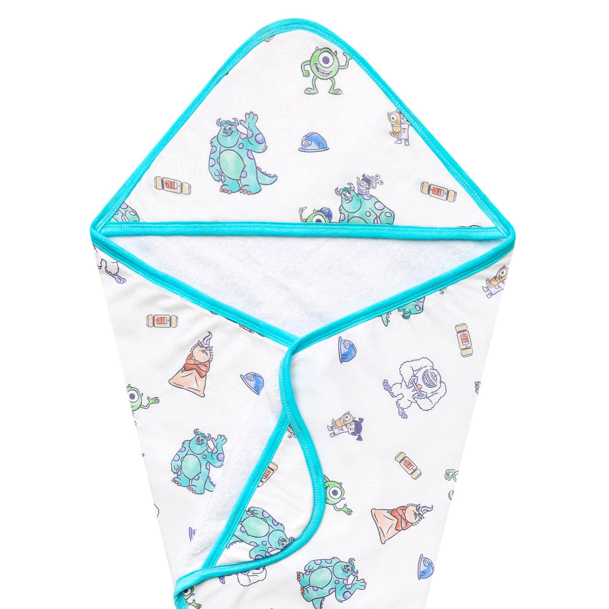 Premium Baby Knit Hooded Towel - Monsters, Inc. Friends