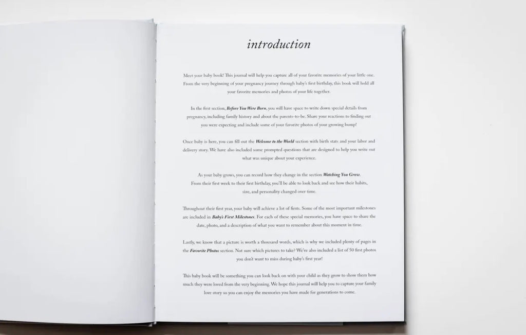 Baby’s First Year Memory Book