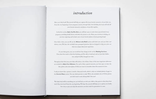 Baby’s First Year Memory Book