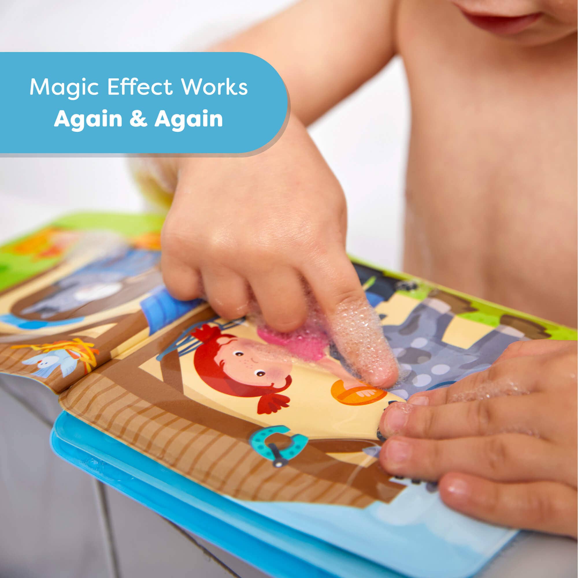 Farm Animal Magic Color Changing Wash Away Bath Book