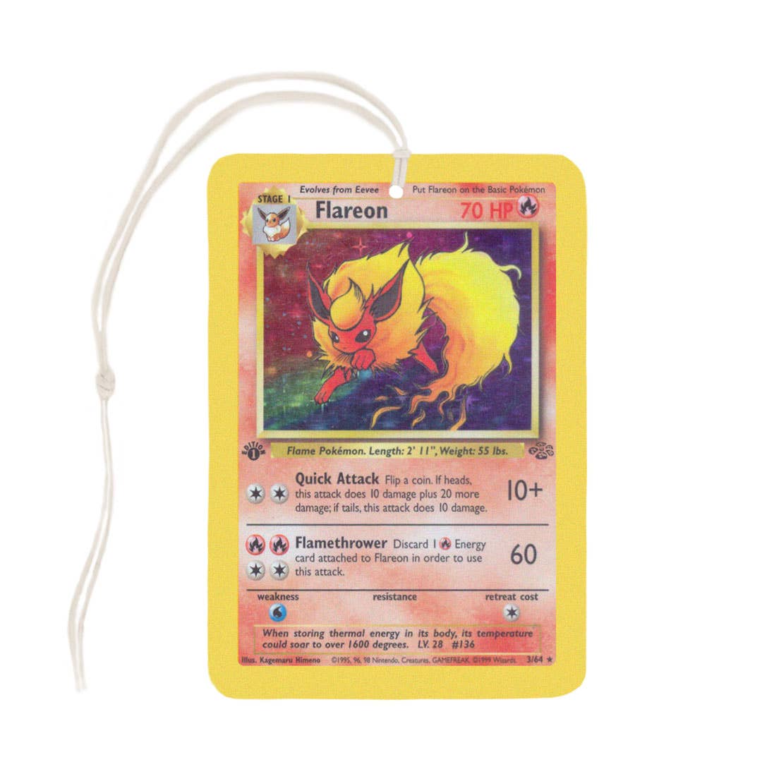 Flareon Pokemon Card Air Freshener