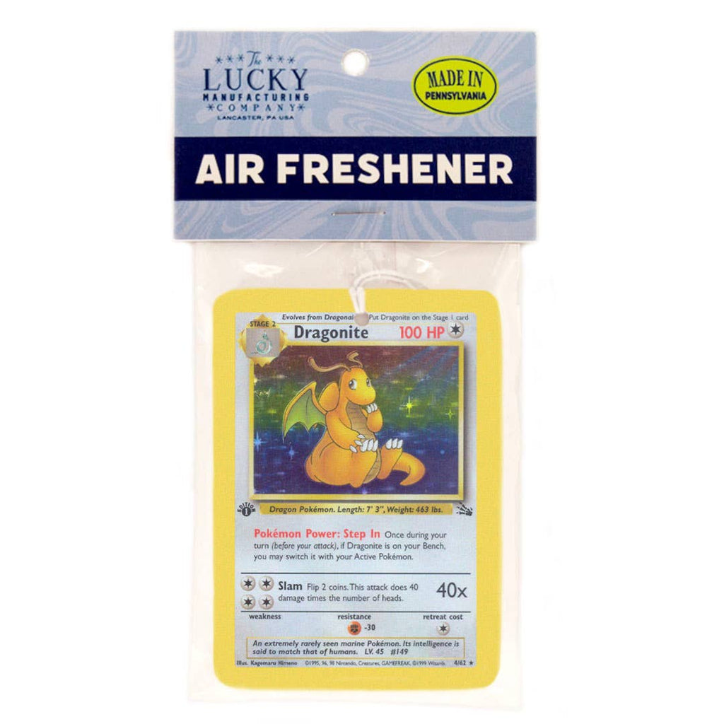 Dragonite Pokemon Card Air Freshener