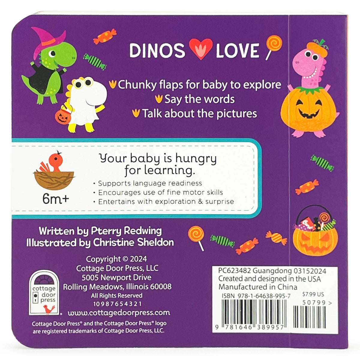 Dinos Love Halloween Lift-a-Flap Dinosaur Board Book
