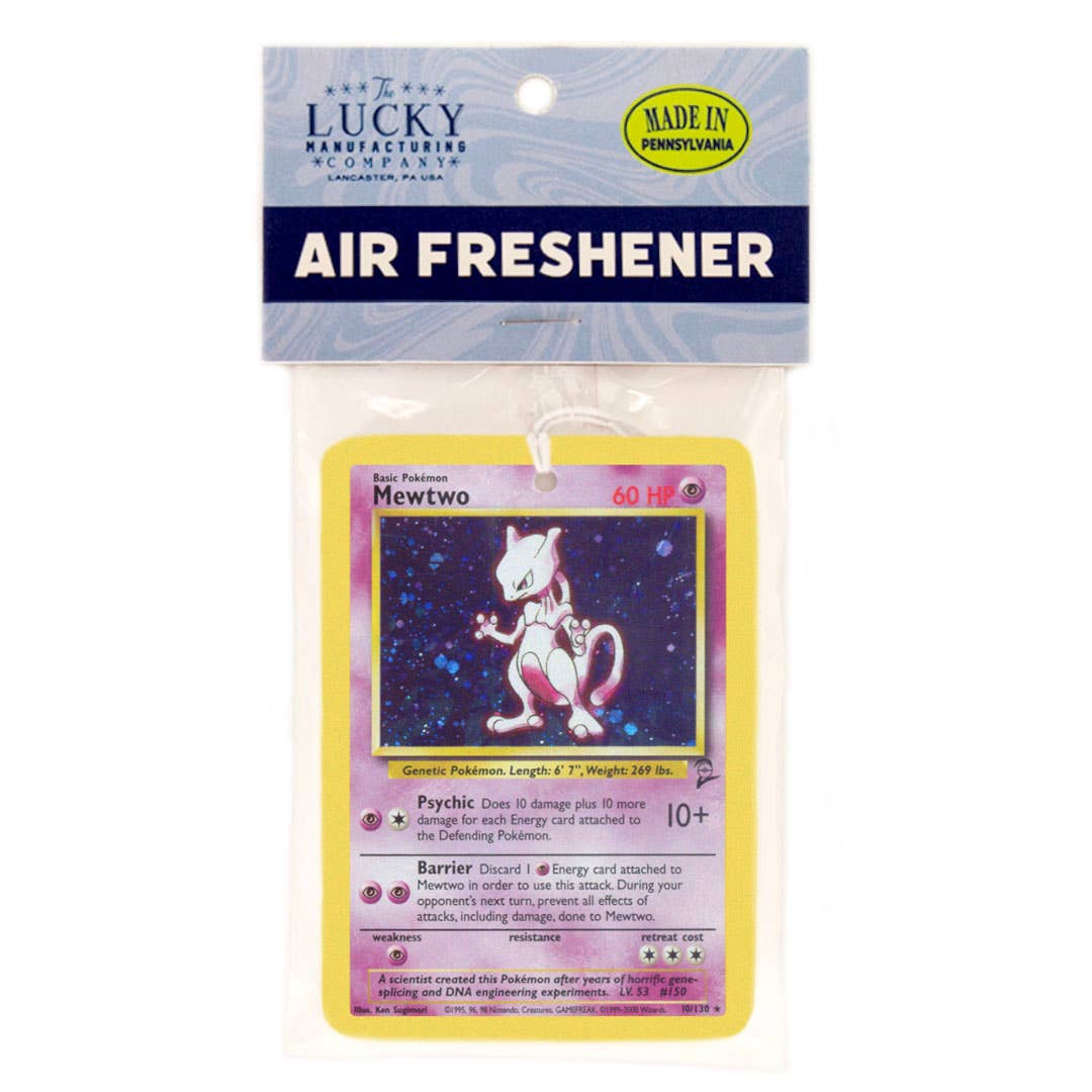 Mewtwo Pokemon Card Air Freshener