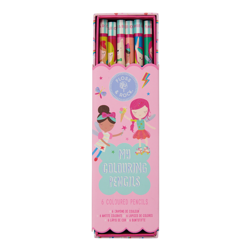 Rainbow Fairy My Pack of 6 Coloring Pencils Unsharpened