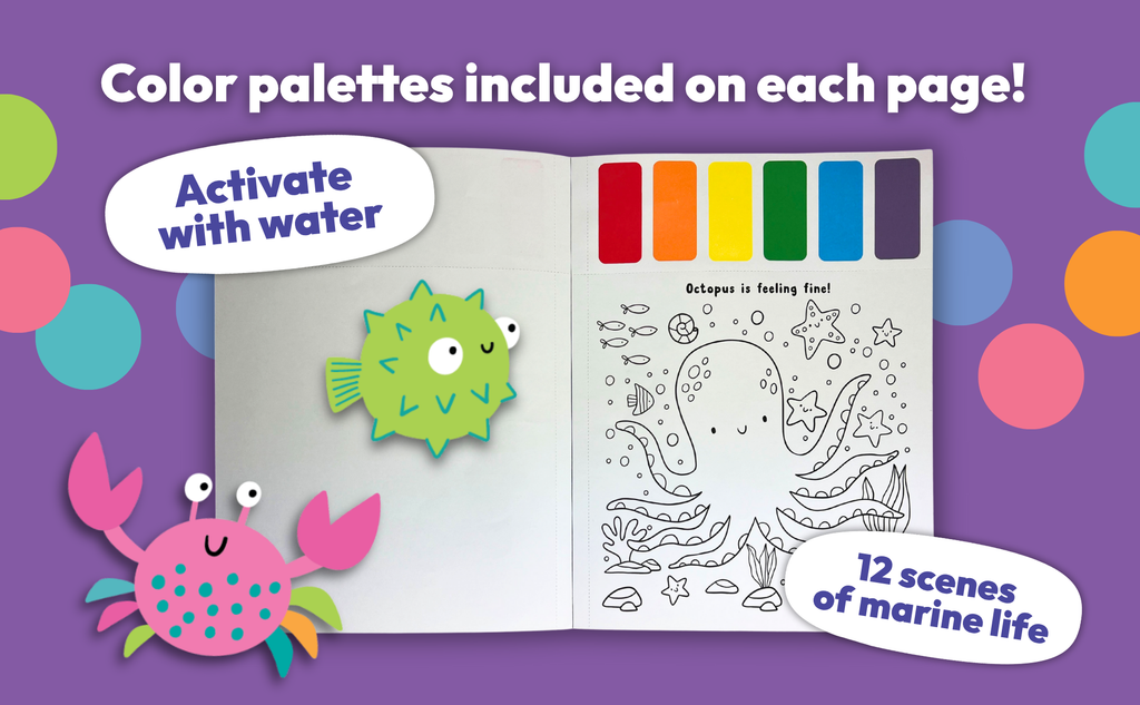 Paint Magic Under the Sea – Watercolor Paint Book for Kids